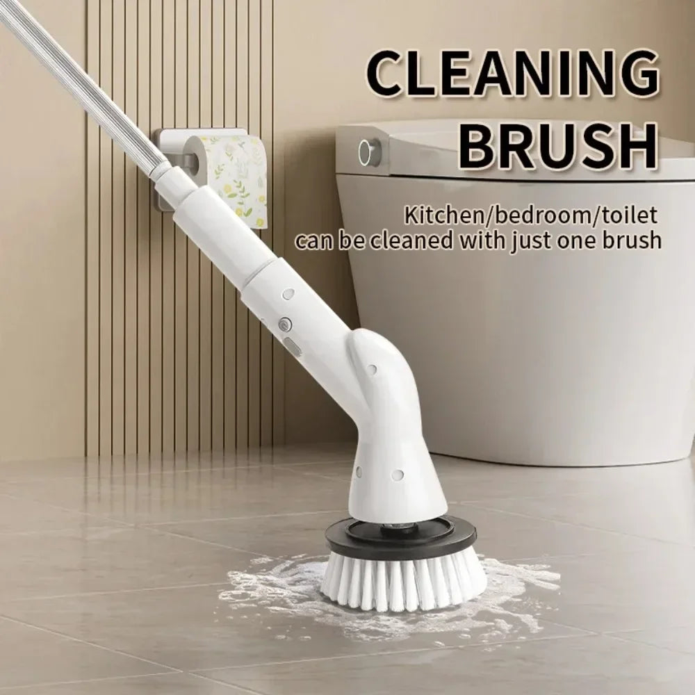 Xiaomi 2000 MA 6-in-1 Electric Cleaning Brush Cordless Electric Rotary Cleaning Brush Shower Cleaning Brush Kitchen Bathroom