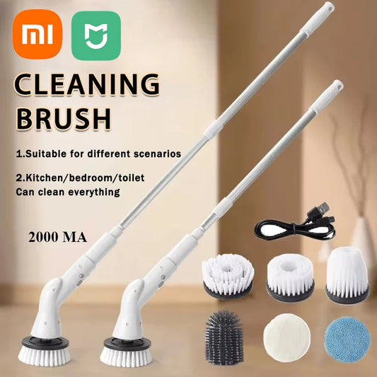 Xiaomi 2000 MA 6-in-1 Electric Cleaning Brush Cordless Electric Rotary Cleaning Brush Shower Cleaning Brush Kitchen Bathroom