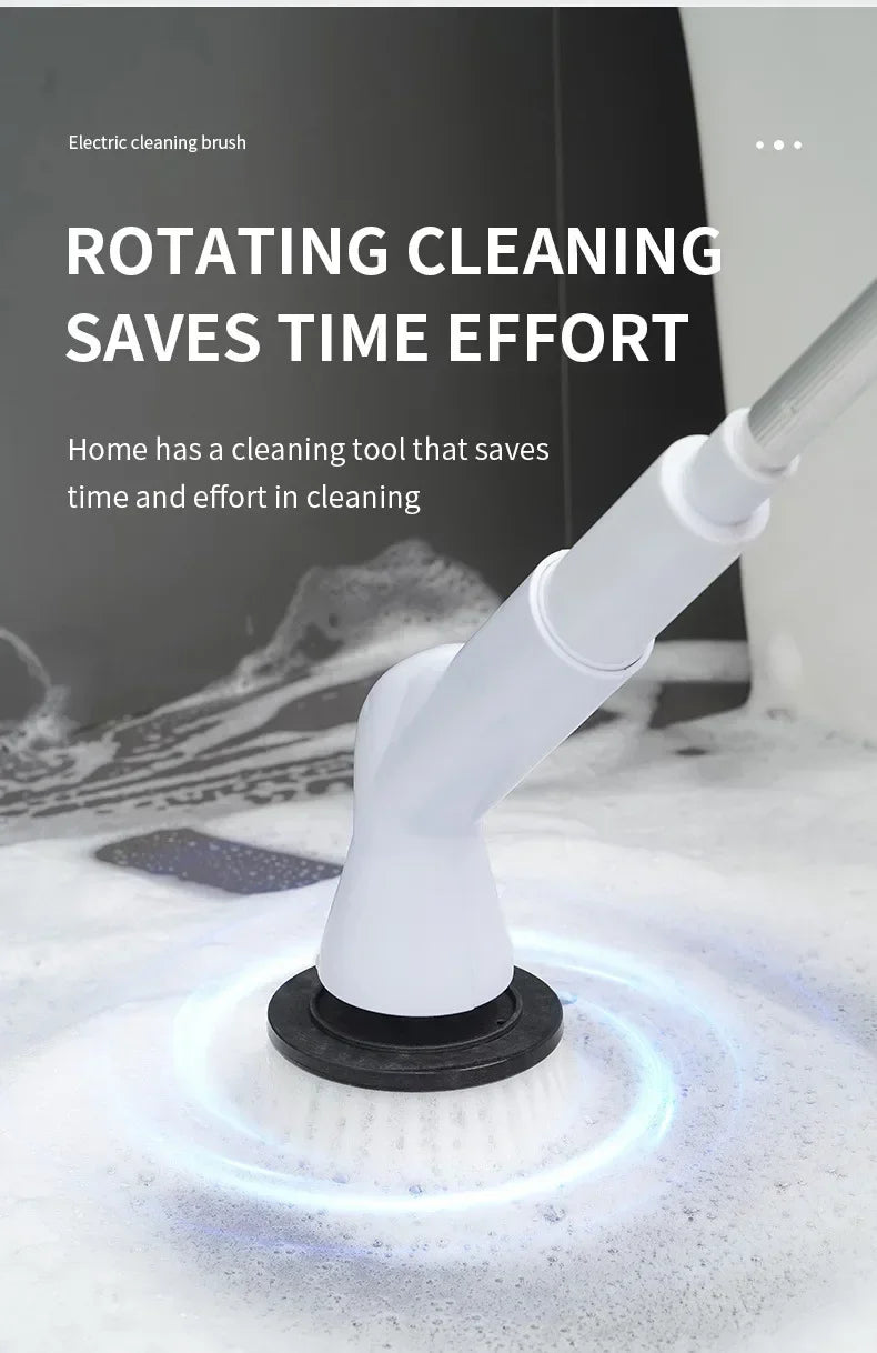 Xiaomi 2000 MA 6-in-1 Electric Cleaning Brush Cordless Electric Rotary Cleaning Brush Shower Cleaning Brush Kitchen Bathroom